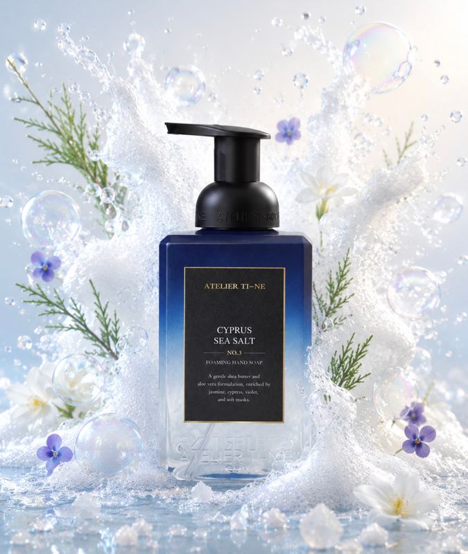 NO.3 Cyprus Sea Salt ATELIER TI-NE skumsåpe