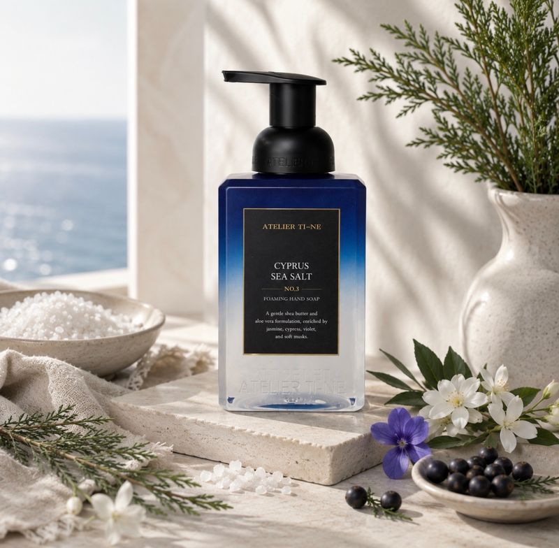 NO.3 Cyprus Sea Salt ATELIER TI-NE skumsåpe