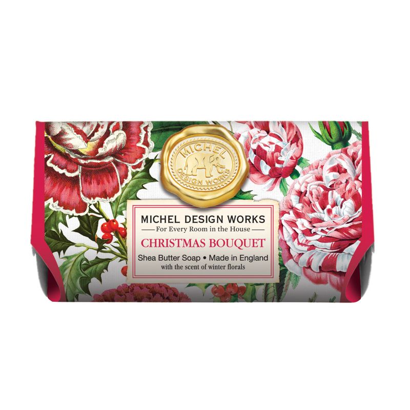 6 STK SOAL361 CHRISTMAS BOUQUET LARGE BATH SOAP BAR