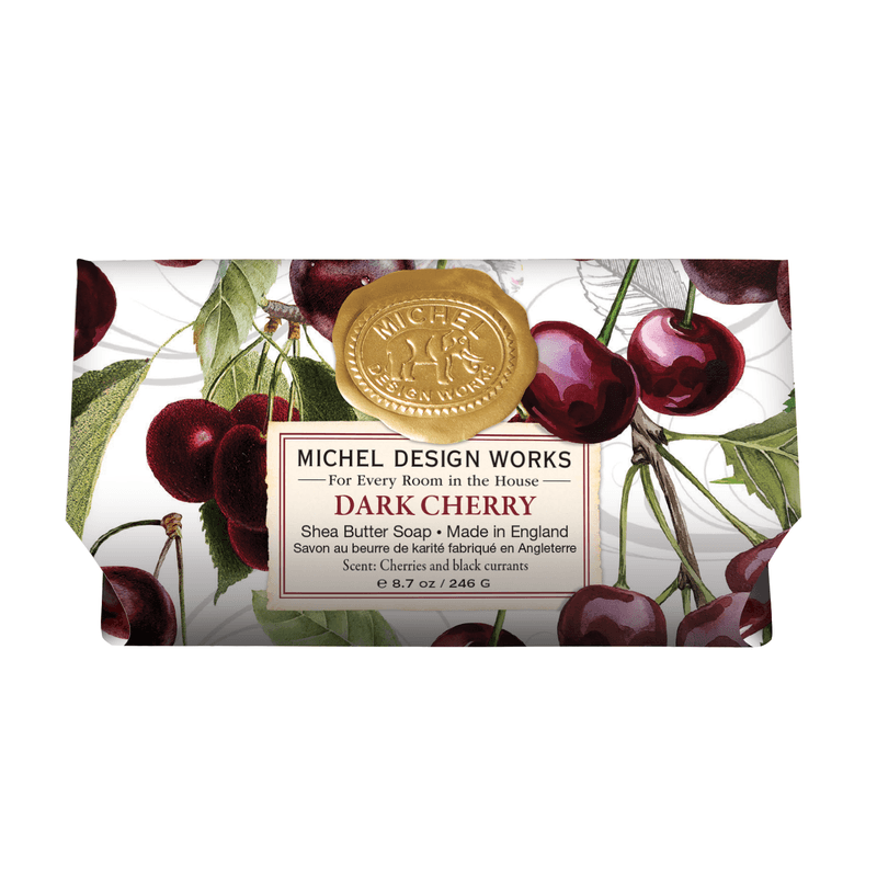 6 STK DARK CHERRY LARGE BATH SOAP BAR