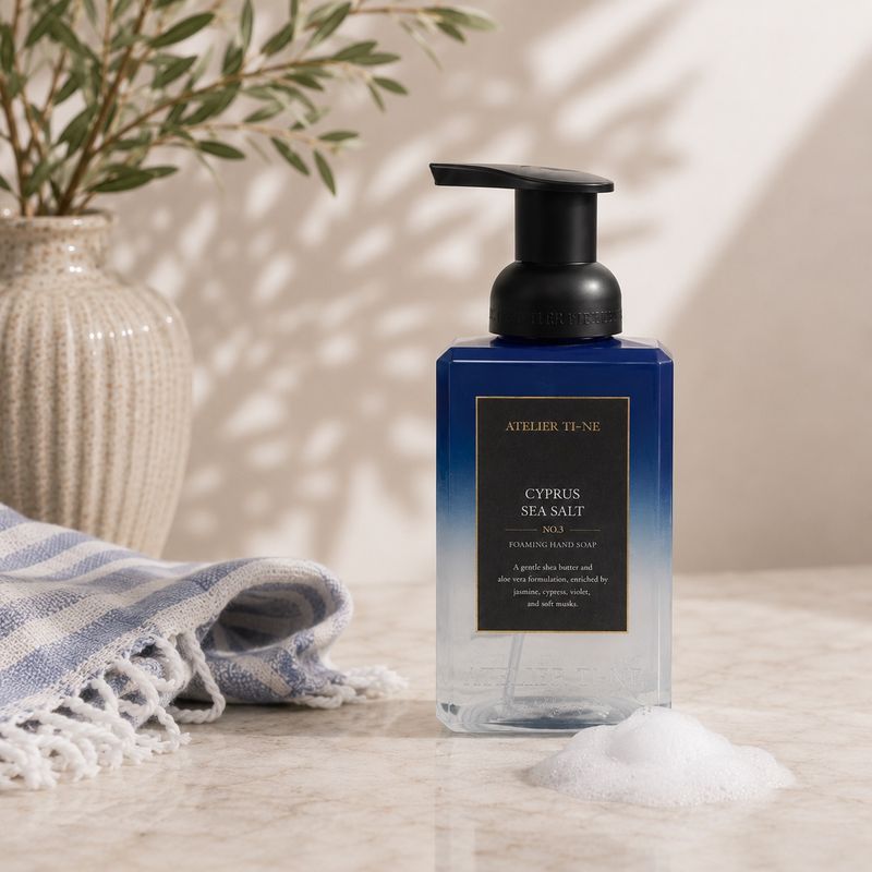 NO.3 Cyprus Sea Salt ATELIER TI-NE skumsåpe