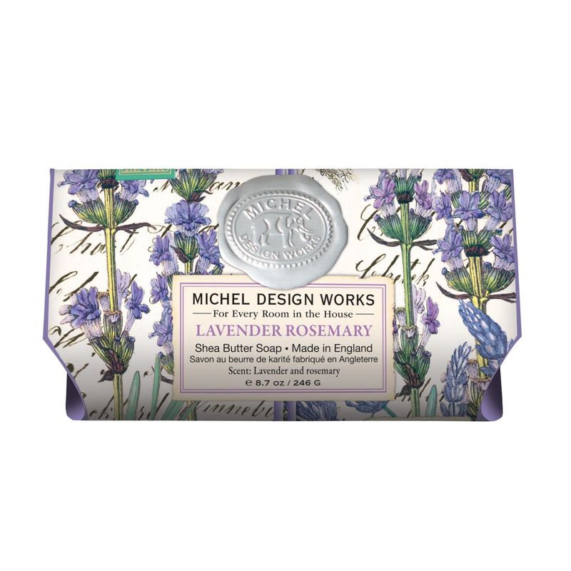 6 STK  LAVENDER ROSEMARY LARGE BATH SOAP BAR